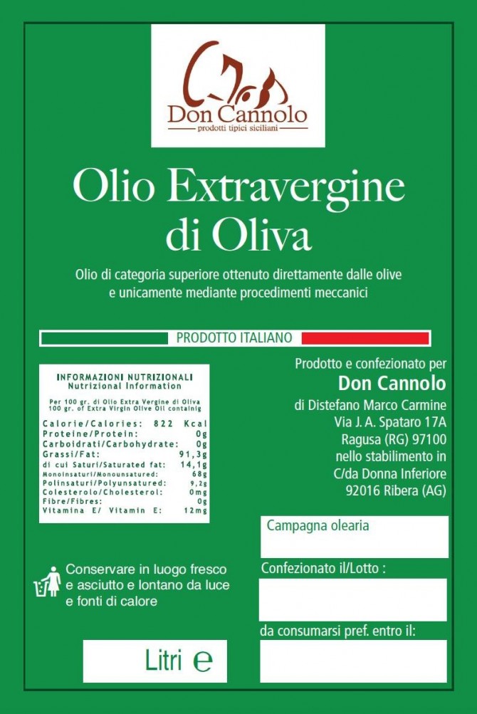 Olio extra vergine di oliva Olio extra vergine di oliva